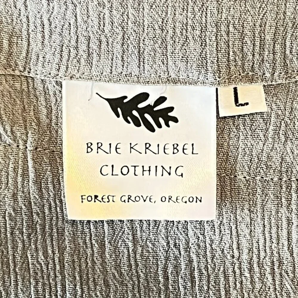 Brie Kriebel Drape Open Front Vest Art To Wear Boho Layer Langelook Grandma Core